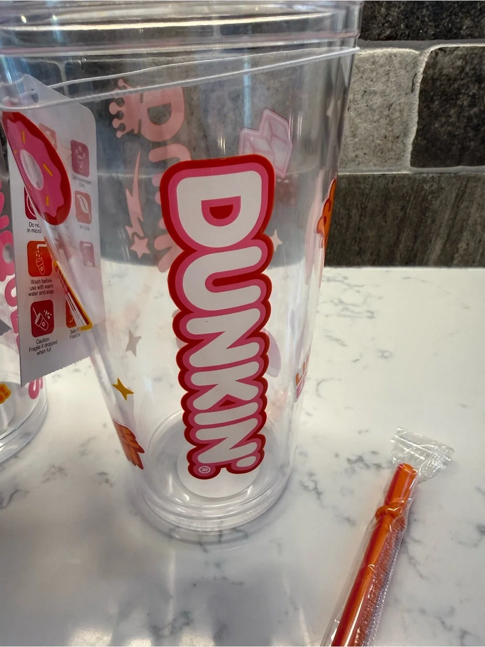 NEW Limited Edition Dunkin “DunKings” and “DunQueens” 24 oz Acrylic Tumbler Cups